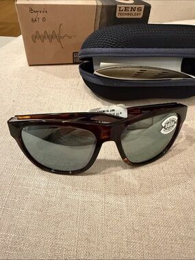 Costa Bayside Polarized Tortoiseshell Sunglasses - Bay 10